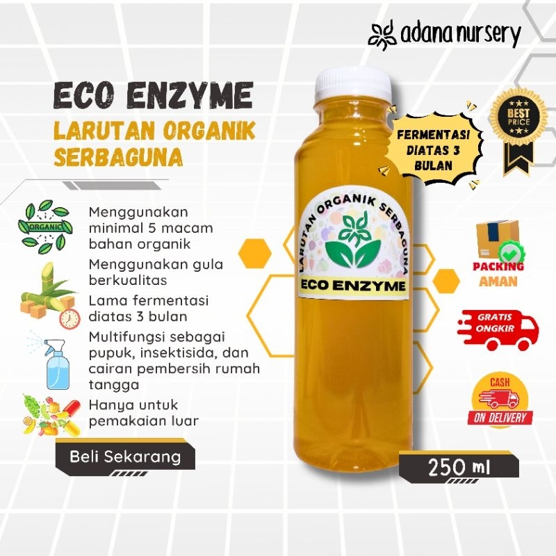 Eco Enzyme Murni Larutan Serbaguna 250 ml