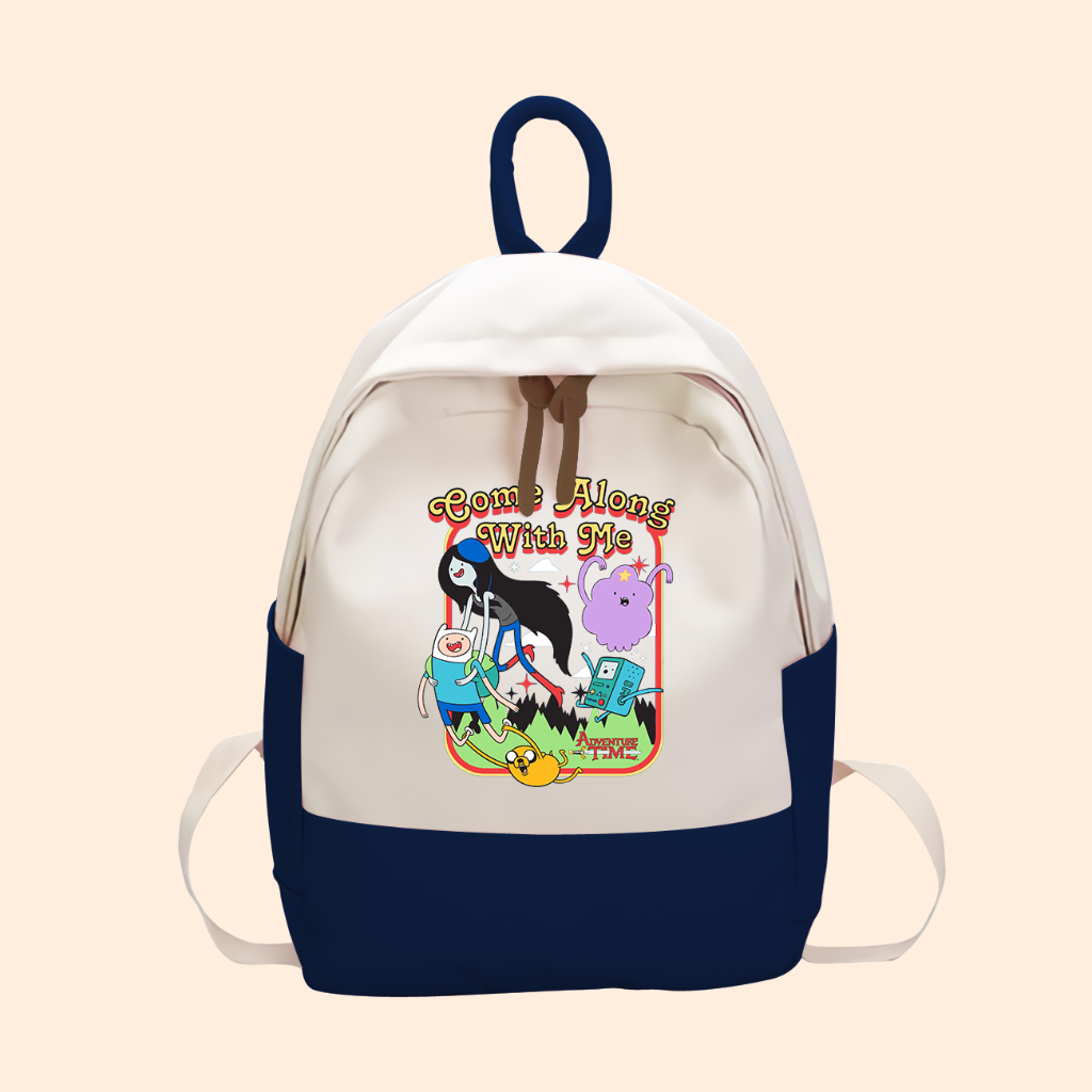 Tas Anak Adventure Time Finn And Jake Karakter Kartun Anak SD TK Kantong Backpack Karakter Anak ADT-