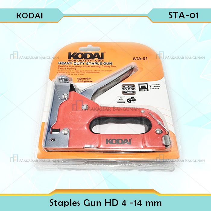 

Staples Tembak KODAI Stepler Gun 4 - 14 mm / Hekter Gun / Staples Sofa / Staples Jok