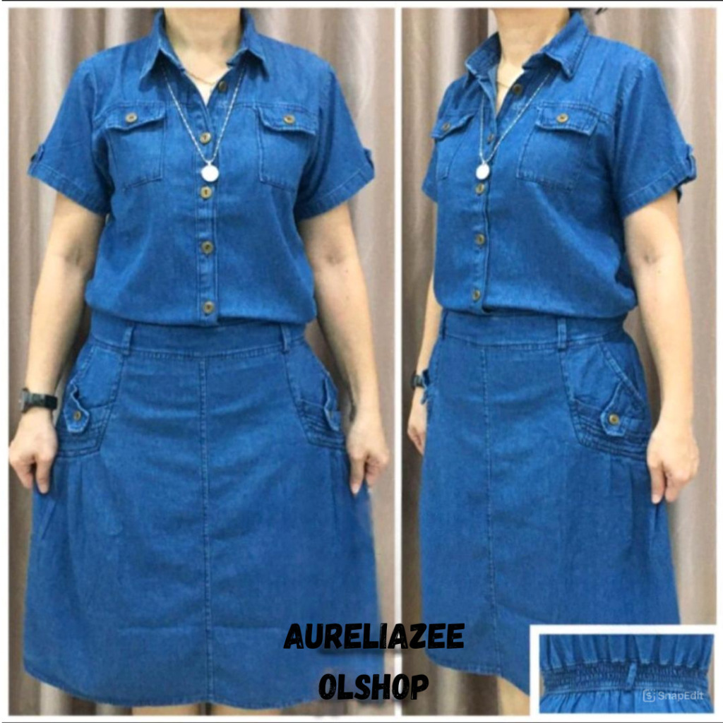 Dress Jeans Dewasa Kantong Depan