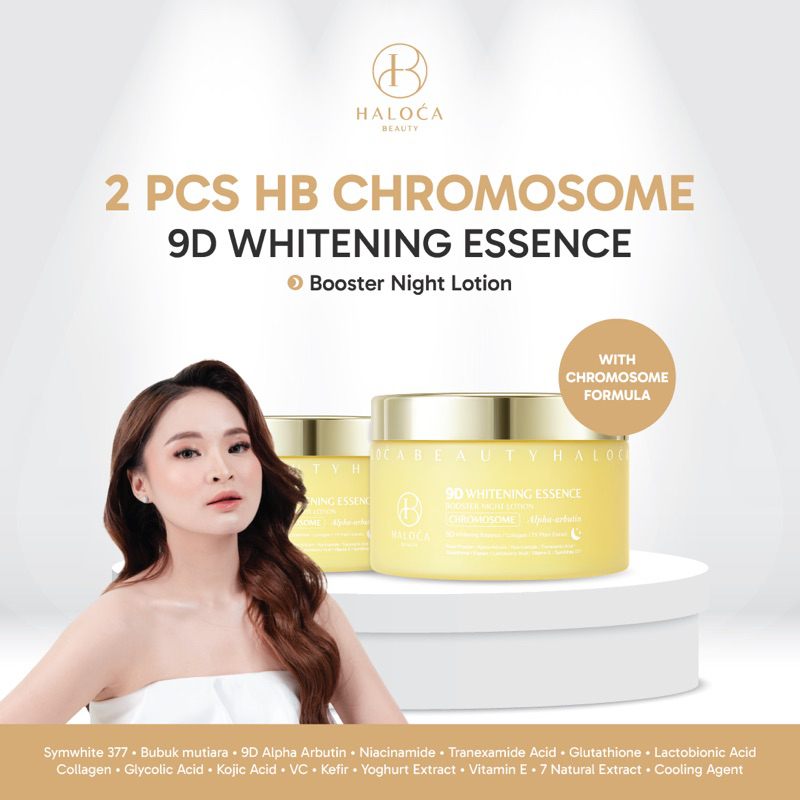 [HALOCA BEAUTY] READY STOKHB CHROMOSOME 9D Whitening Essence Booster Night NIGHT LOTION CHROMOSOME I