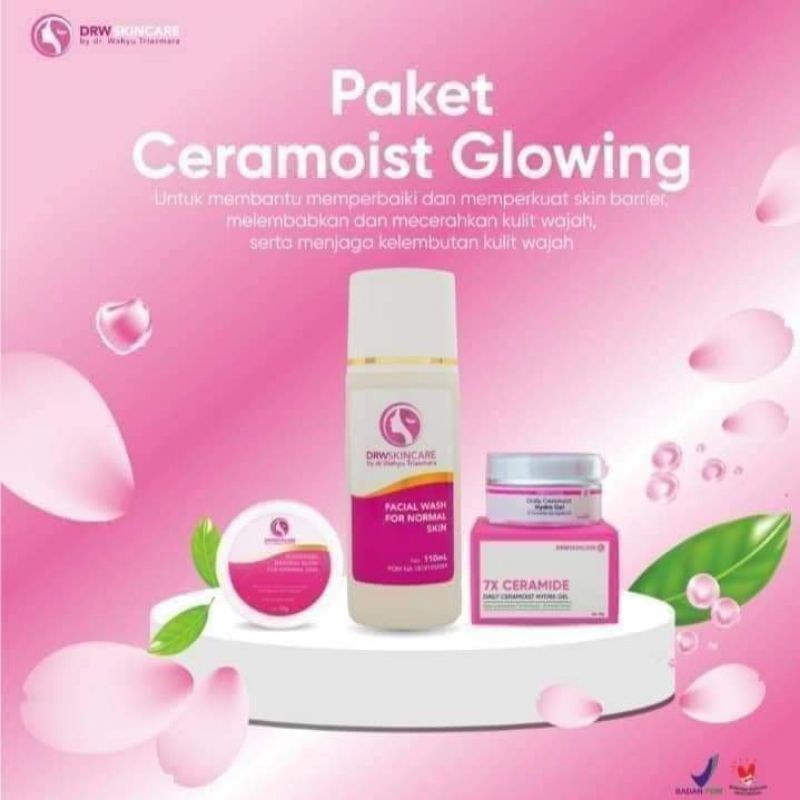 DRW SKINCARE PAKET CERAMOIST ACNE | GLOWING