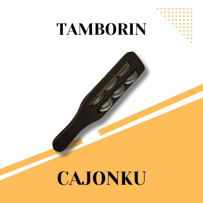 Tamborin Kayu Gengam - Icik Icik Alat Musik Jalanan - Mini Cymbal Pengiring
