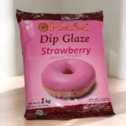 

PLAZA DIP GLAZE RASA STROBERI 1KG BAG / TOPPING STROBERI