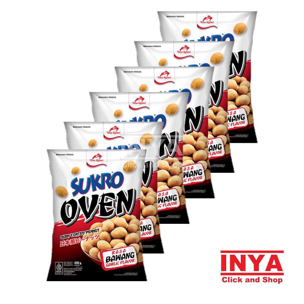 

Sukro Oven Rasa Bawang 10x11gr - Oven Coated Peanut - Garlic Flavour