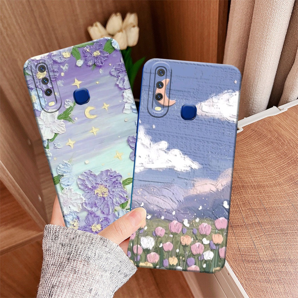 Sofcase Vivo Y11/Y12/Y12i/Y15/Y17/Y19 Motif Bunga - Case Cantik - Case Terbaru - Case Kekinian - Cas