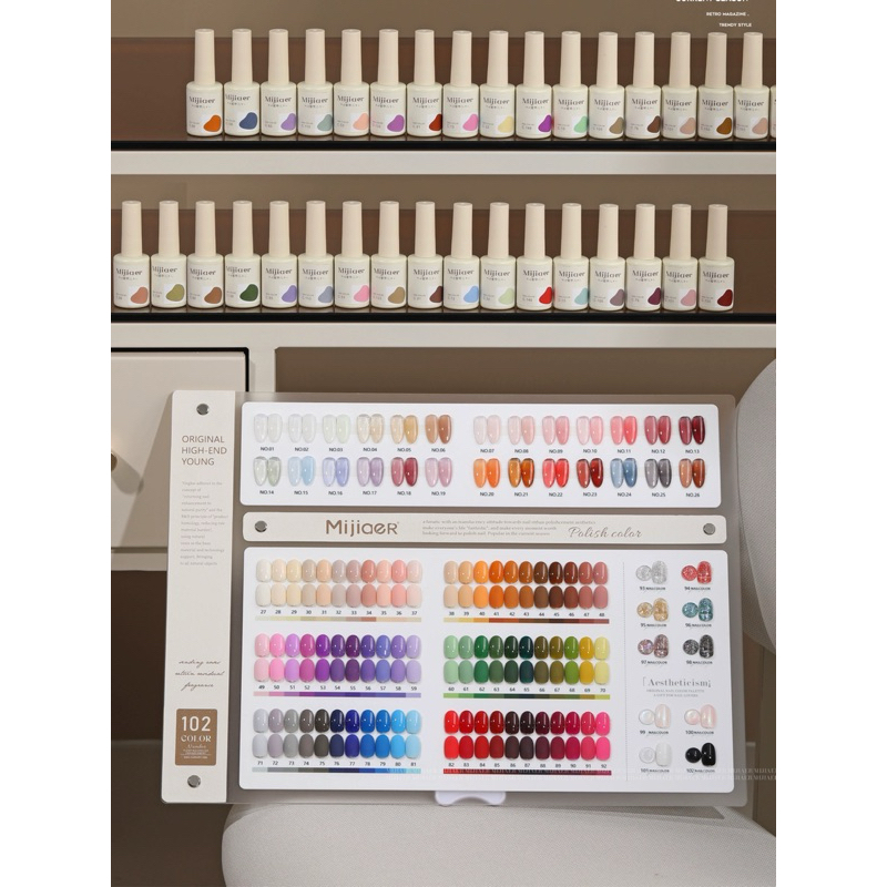 (READY JKT) MIJIAER Nail Gel Set 102 warna nail gel good quality