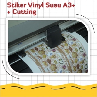 

CETAK STIKER VINIL / VINYL SUSU ukuran A3+