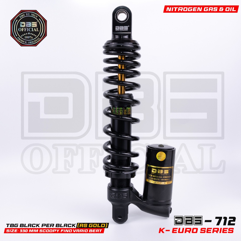 DBS 712 Series Shock Tabung Bawah Mio Beat Scoopy Vario Genio Fazzio Xeon Lexi
