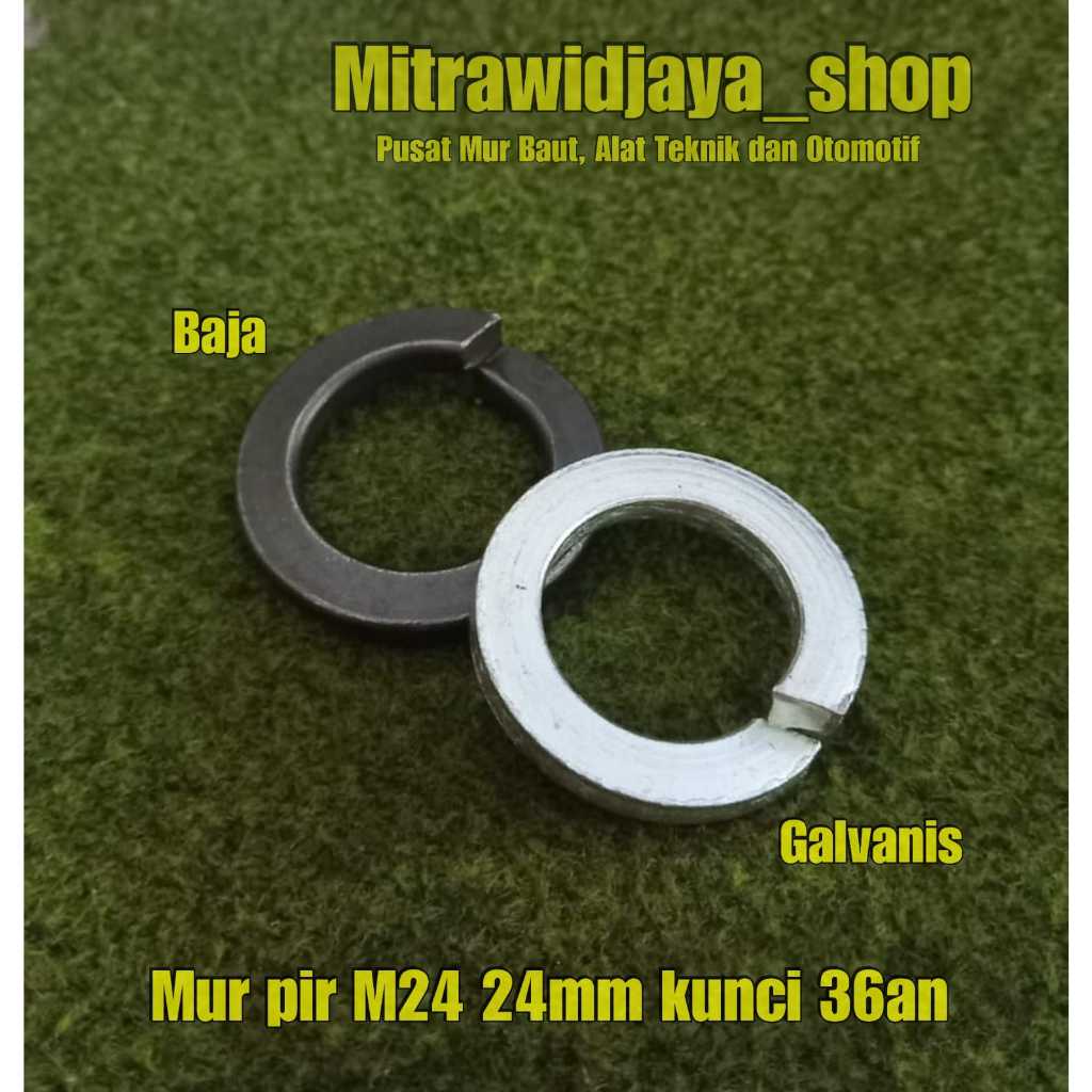 Ring per ver pir baja galvanis stainless 24mm kunci 36 / ringpir baja m24 / ring ver baja M24 lebar 