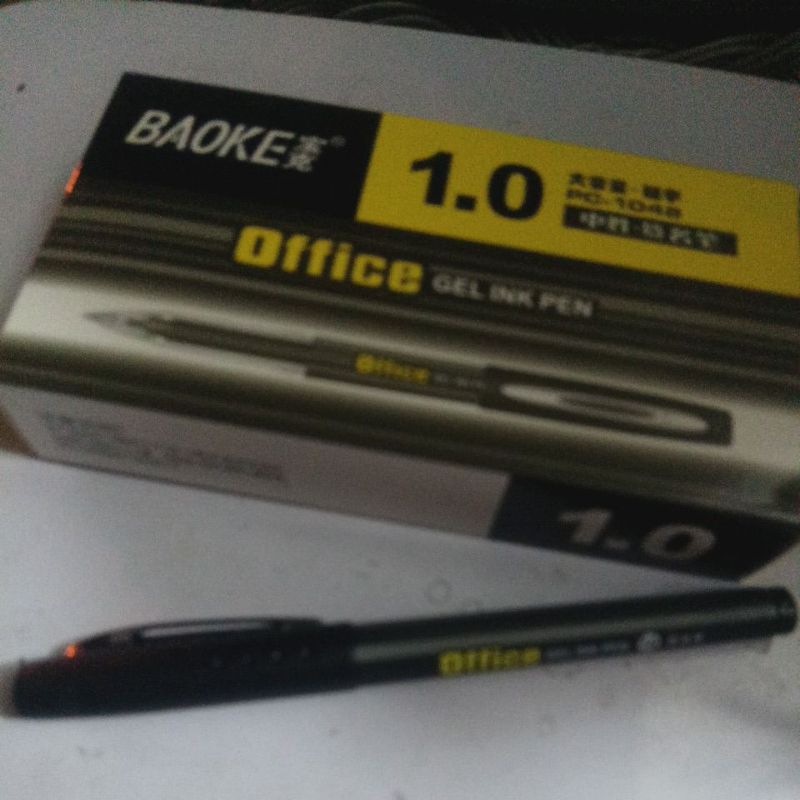 

pen gel 1.0 tebal untuk tanda tangan merk baoke
