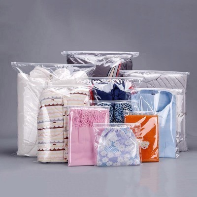 Plastik Zipper Bening Transparan / Zipper Bag / Plastik Transparan Serbaguna / Tempat Penyimpanan Se