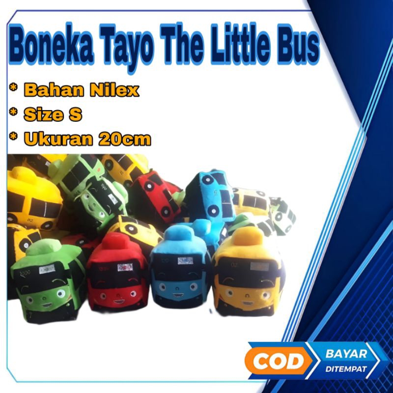 Boneka Bus Tayo Size S Ukuran 20cm