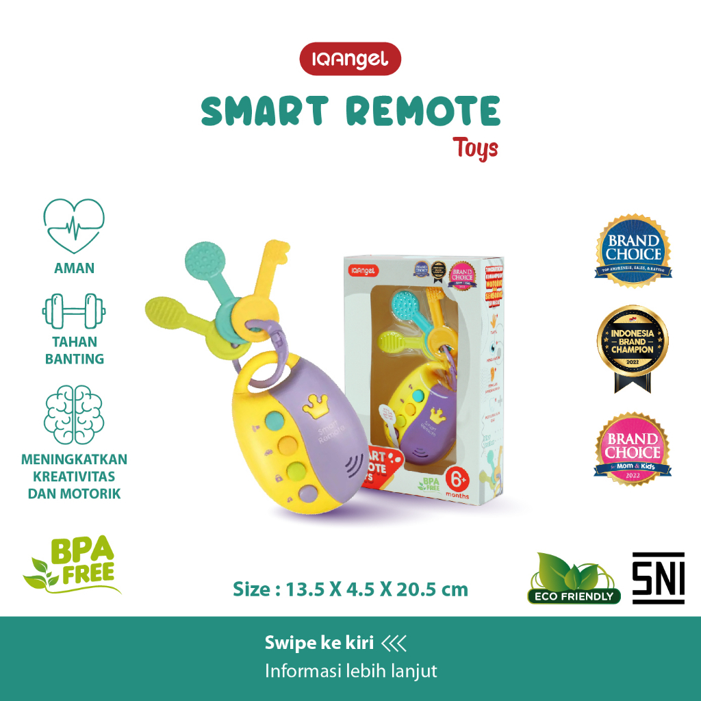 IQ Angel Smart Remote Toys /Mainan Anak Remote Control Mobil / Mainan Kunci Mobil / Mainan Bayi Baby