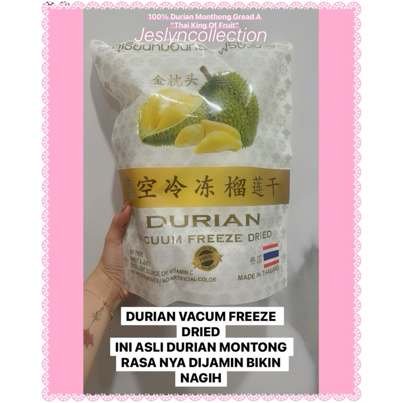 

DURIAN VACUM FREEZE DRIED ORI THAILAND / DURIAN MONTHONG THAI KING