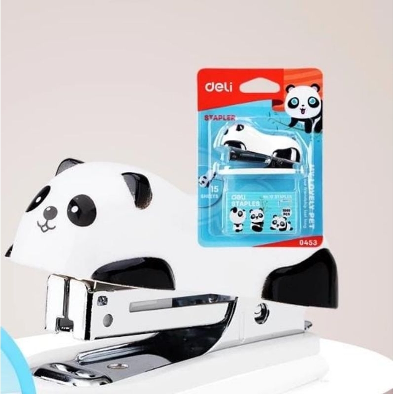 

Stapler Deli E0453 / Heker Deli panda mini / Staples Bentuk Panda