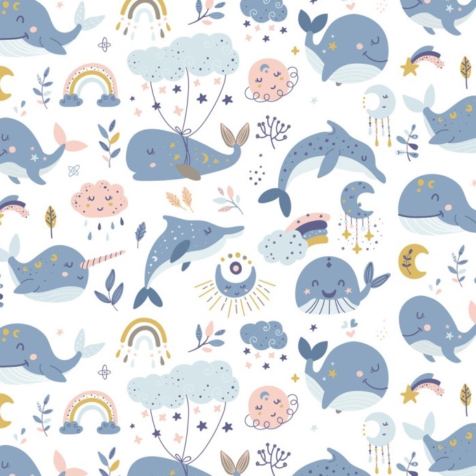 

AYO BELI Kertas Kado Baby New Born Harvest Baby Land Whale