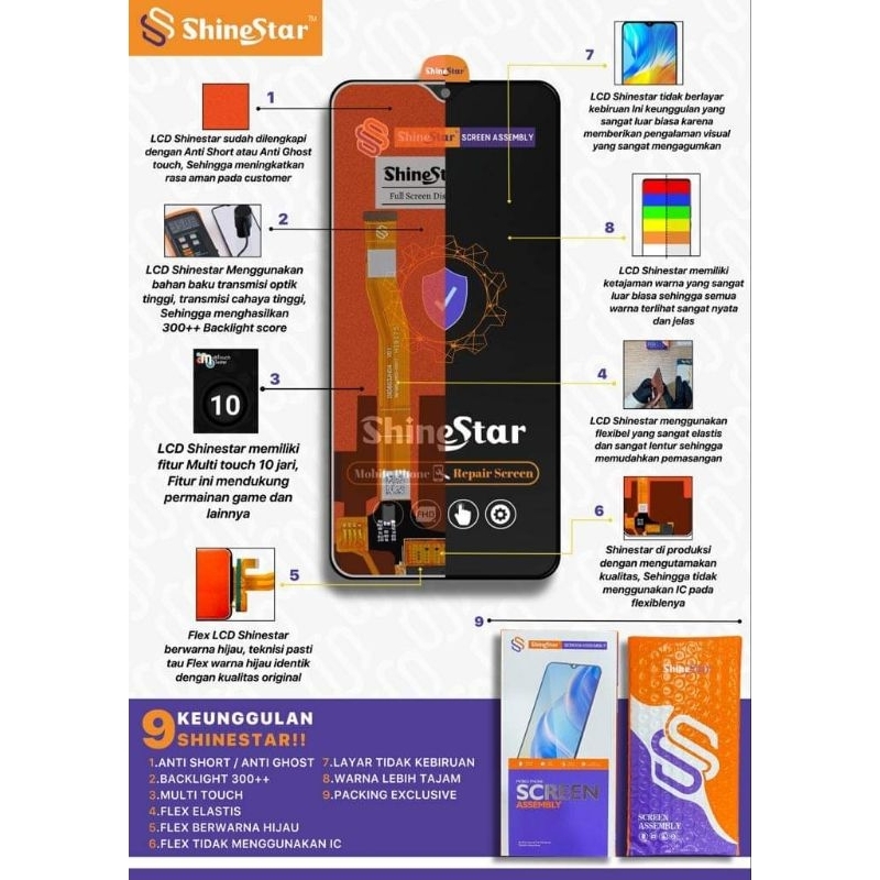 LCD TOUCHSCREEN IPHONE XR SHINE STAR