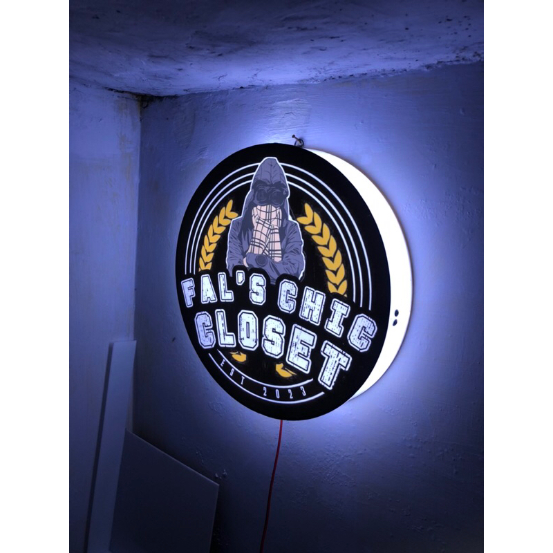 lampu neon box 1 sisi