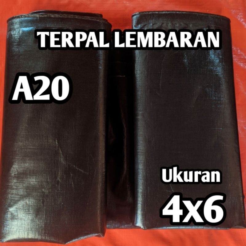 TERPAL LEMBARAN A20 KOREA HITAM UKURAN 4X6