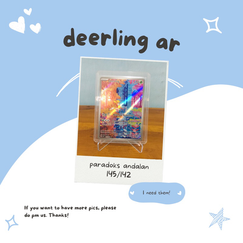 Deerling AR SV5S 145/142 Pokemon TCG Indonesia
