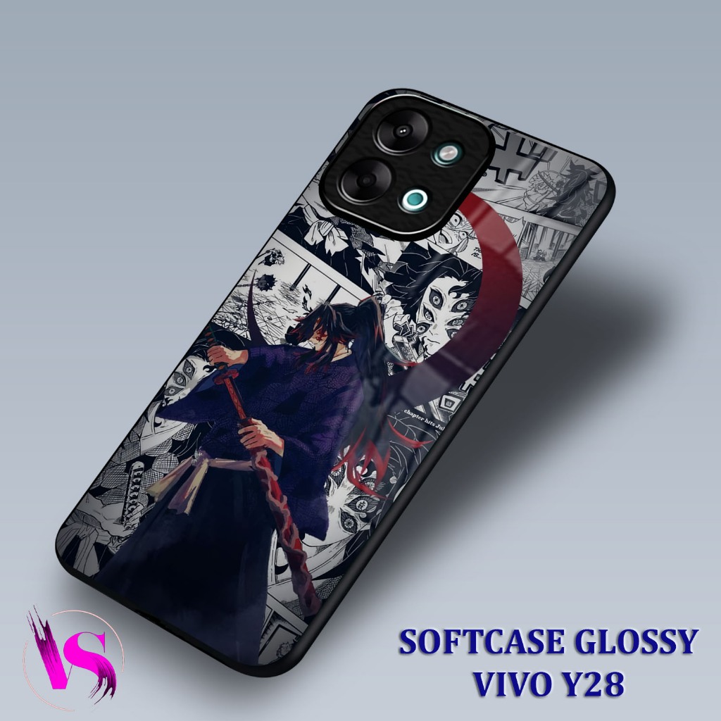 Softcase Glossy VIVO Y28 | Case Vivo |VN24| Kesing Hp Vivo Silikon Kilau Kaca Pelindung Karet Silico