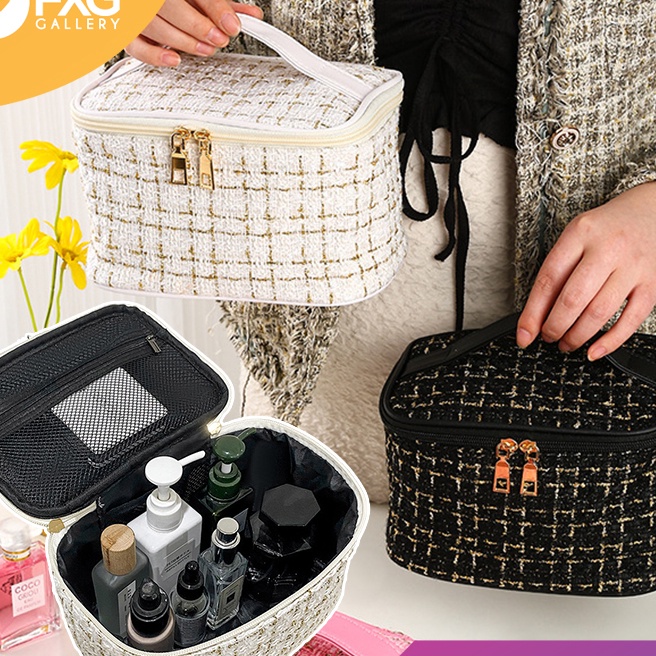 Eksklusif FXG Tas Kosmetik Travel Bag Premium Pounch Make Up Tahan Air Fashion Korea TK19
