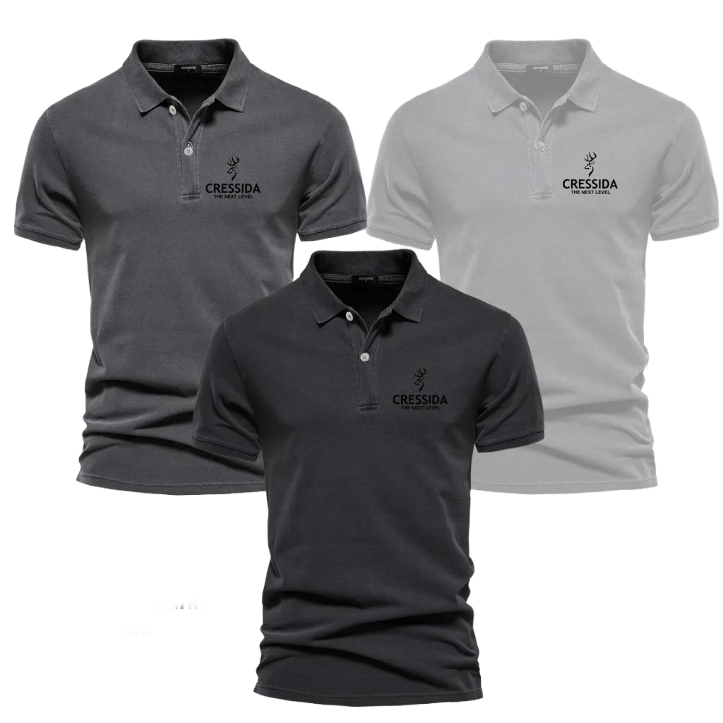 PROMO BUY 1 GET 3 PCS,Kaos Polo Kerah  Cresida Pria Keren,Kaos Kerah Harian Pria Wanita Dewasa