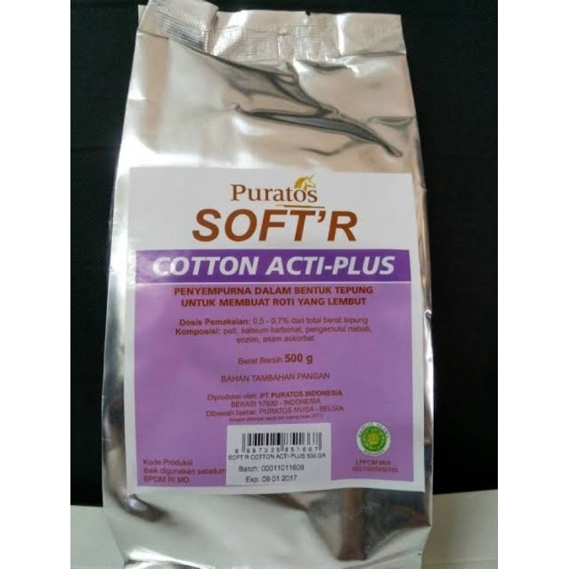 

PURATOS SOFT'R 100GR repack - COTTON ACTI PLUS BREAD IMPROVER