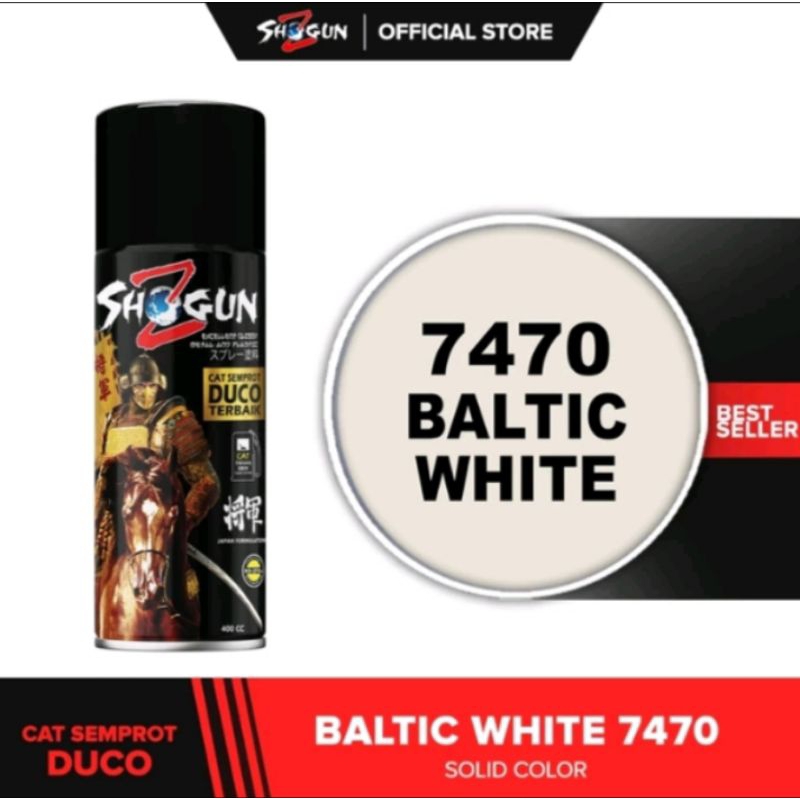 CAT SEMPROT DUCO SHOGUN Z 7470 BALTIC WHITE SPRAY PAINT DEKO WARNA PUTIH TULANG KREM CREAM
