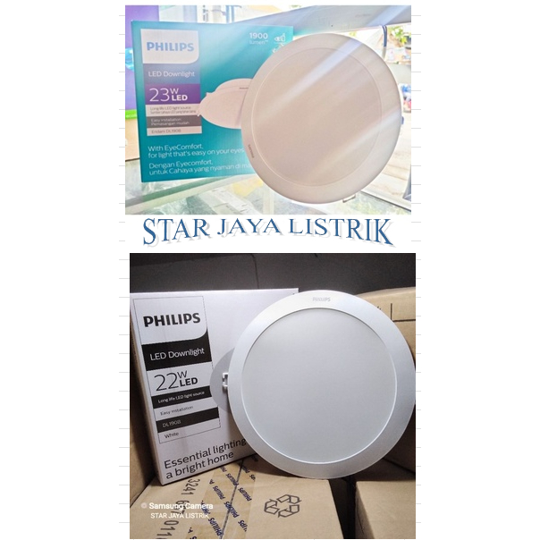 Downlight LED Philips New Eridani 23 watt dan 22 Watt
