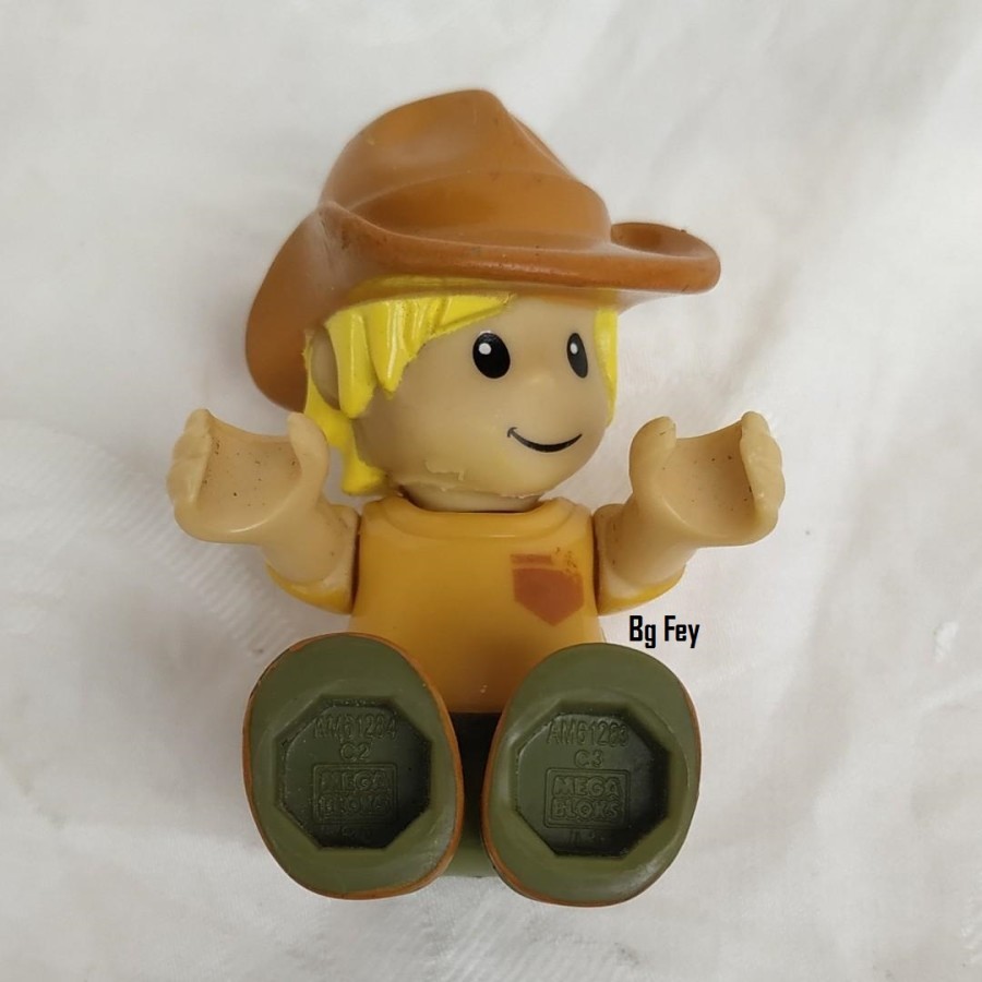 Mega Bloks Figur Boy - Topi Coklat