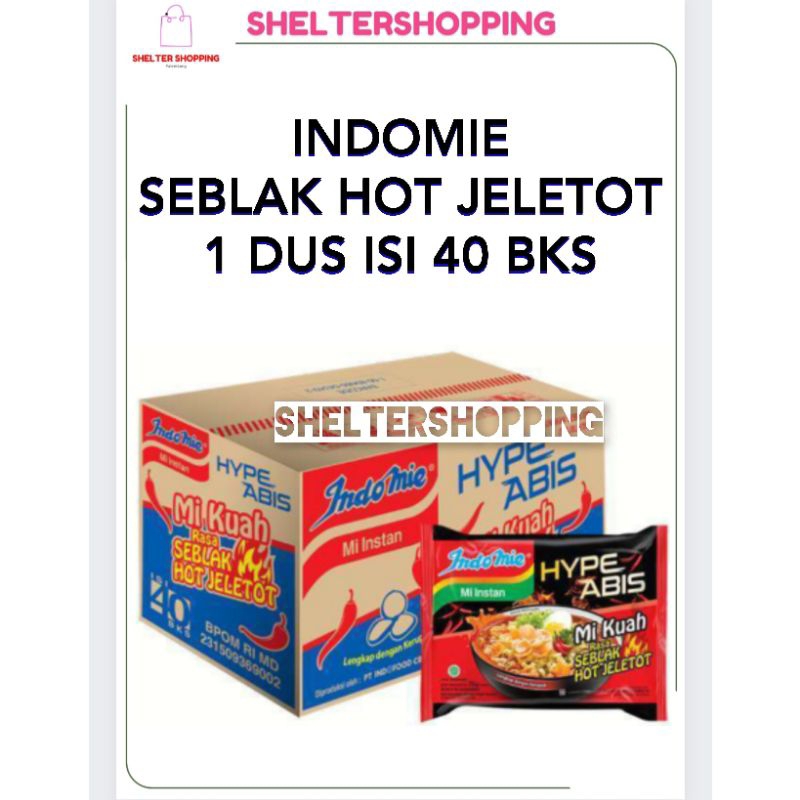 

(KARGO) INDOMIE Seblak Jeletot 1 Dus isi 40 Bks