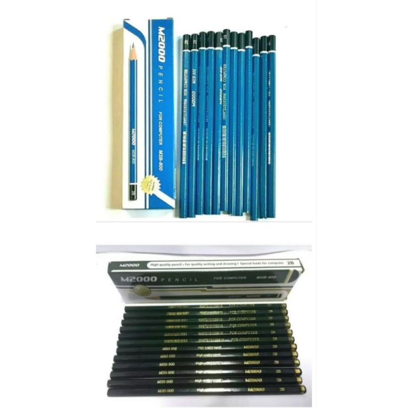 

PENSIL 2B MERK M2000 1 KOTAK ISI 12 PCS