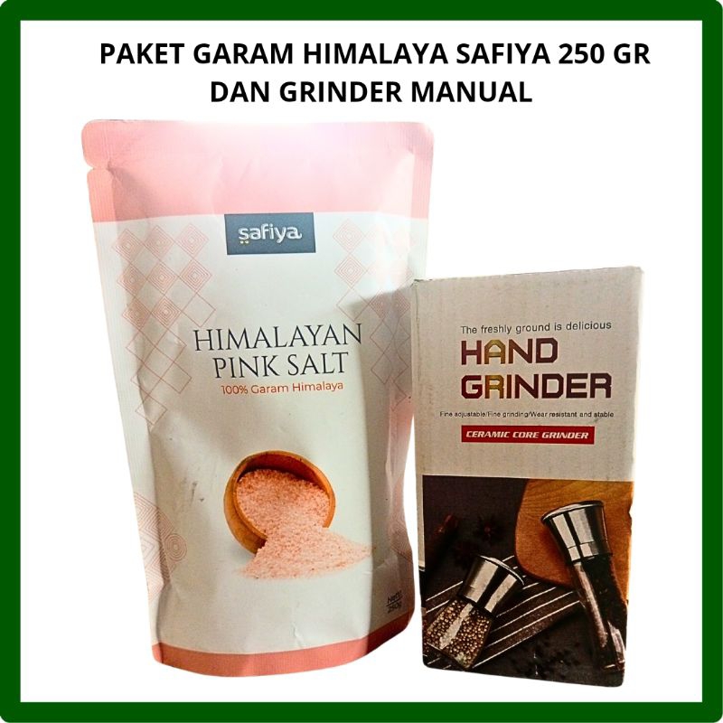 

PAKET GARAM HIMALAYA 250 GR & GRINDER MANUAL
