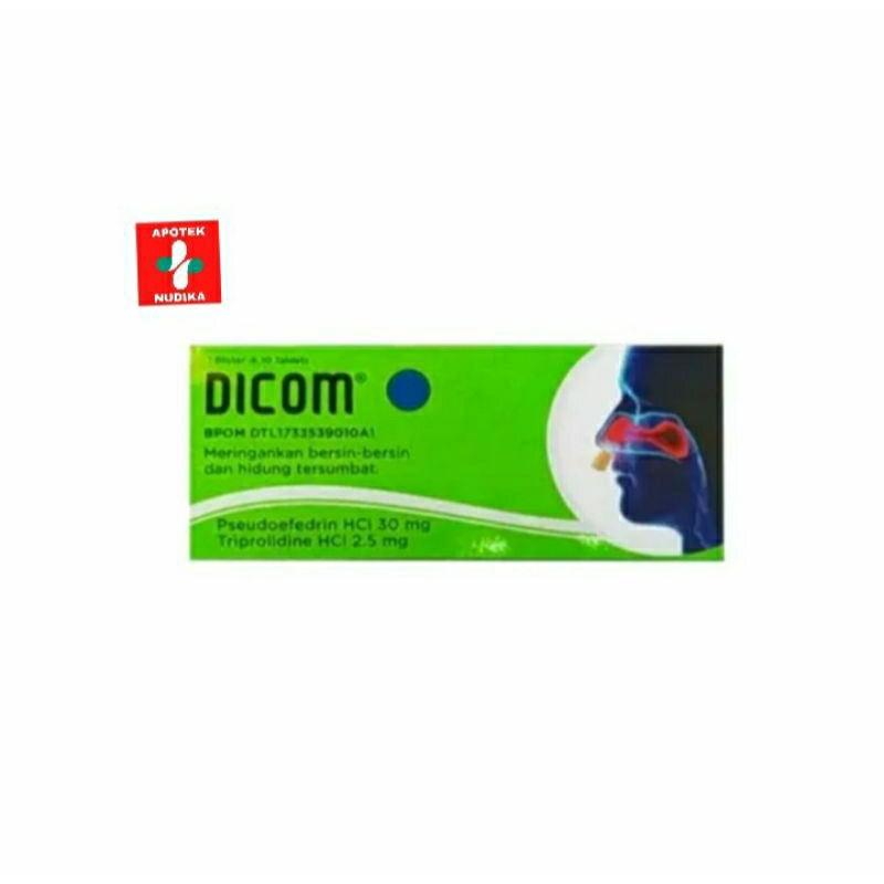 DICOM TABLET Obat flu, pilek, hidung tersumbat, bersin-bersin