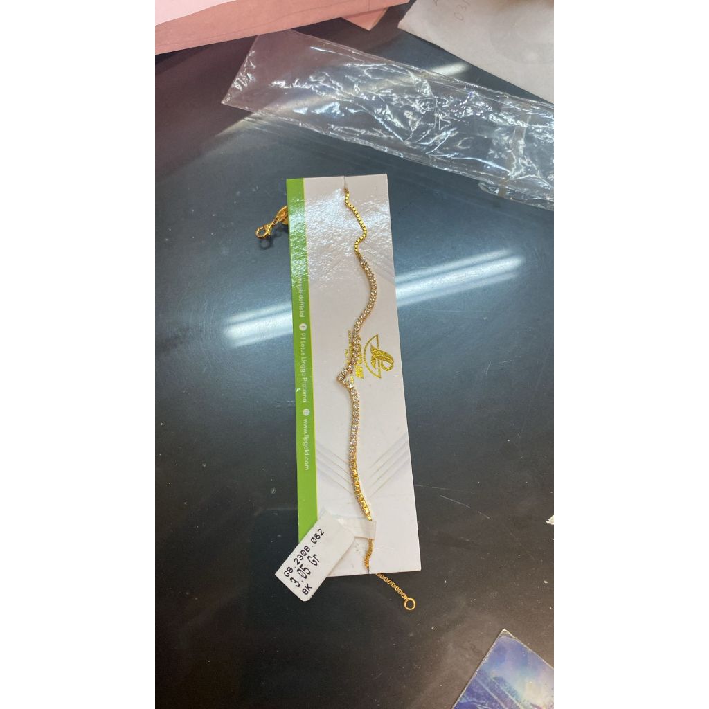 Gelang aurel serut kadar 375 8k lotus