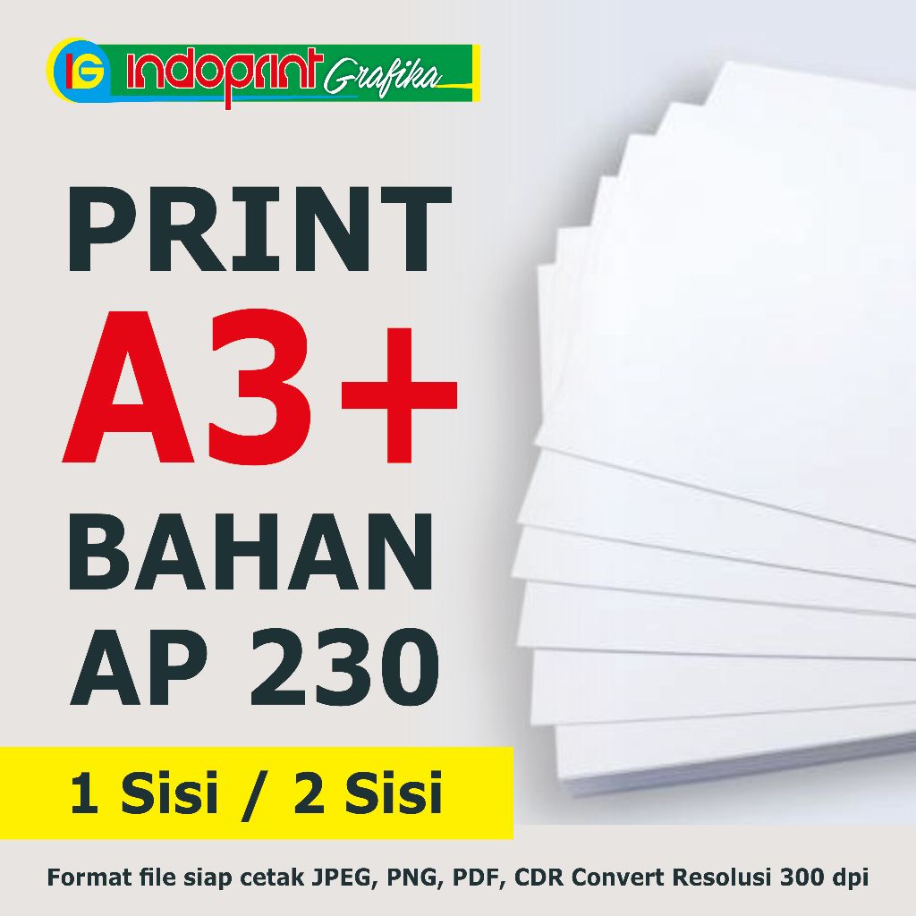 

cetak art paper a3+ ap230