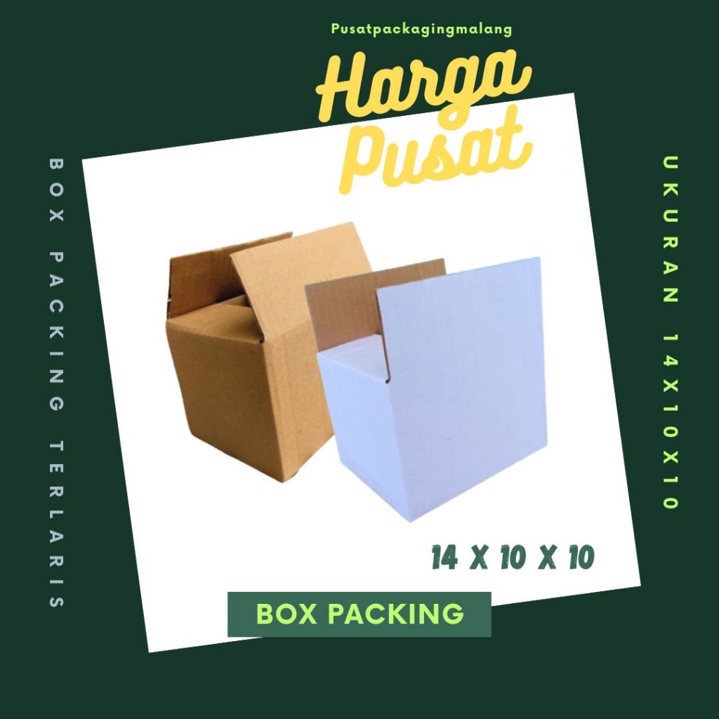 

Box 14x10x10 Kardus A1 Packing Karton Dus Kotak Kemasan Obat Mainan Olshop Souvenir Jamu Sparepart