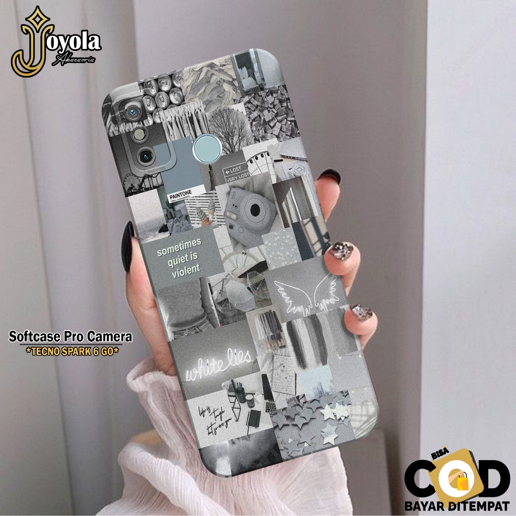 Softcase Hp Tecno Spark 6 Go Terbaru JOYOLA Fashion Case Aesthetic Case Tecno Spark 6 GoSilikon Tpu 
