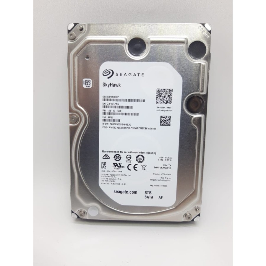 Hardisk 8TB Seagate Skyhawk Surveillance Hardisk Internal HDD 8TB