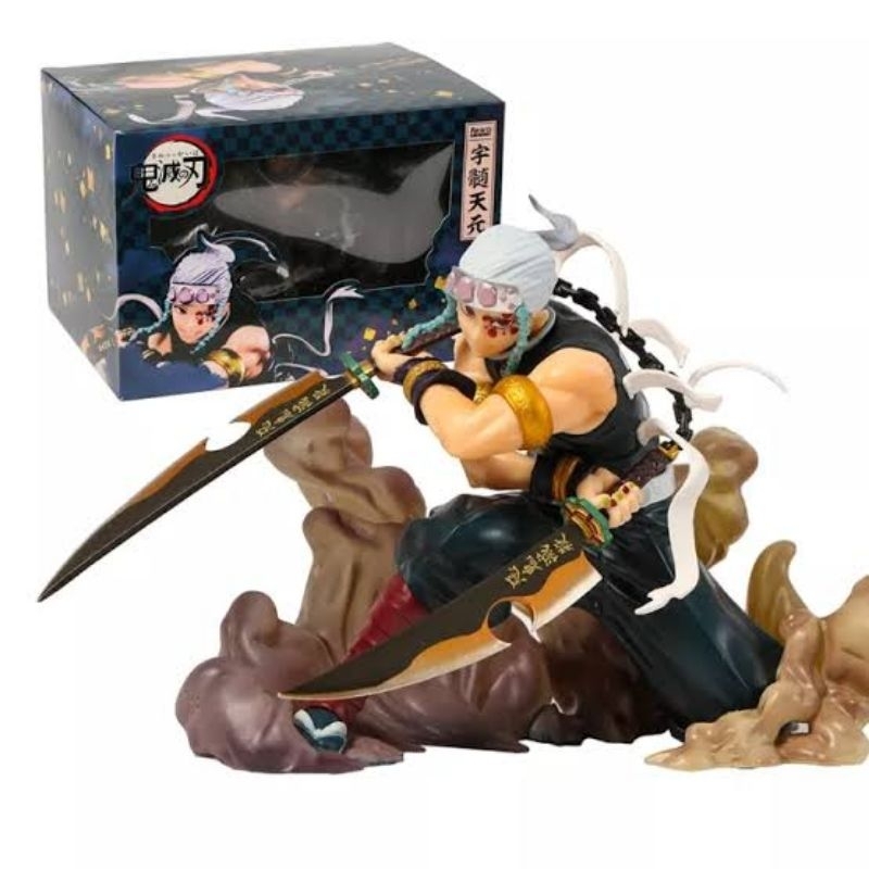Action figure demon slayer Tengen Uzui battle FZO bootleg