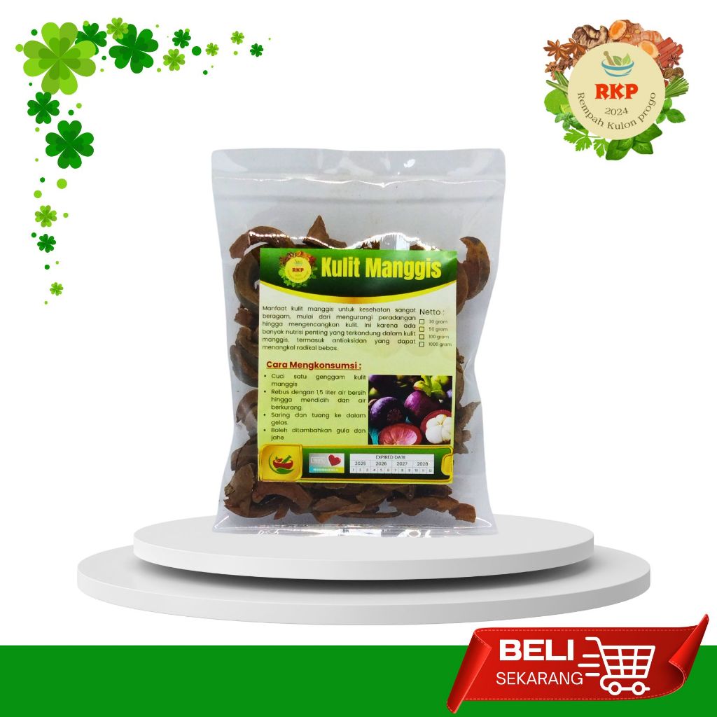 

Kulit Manggis Iris Kering 100gram RKP