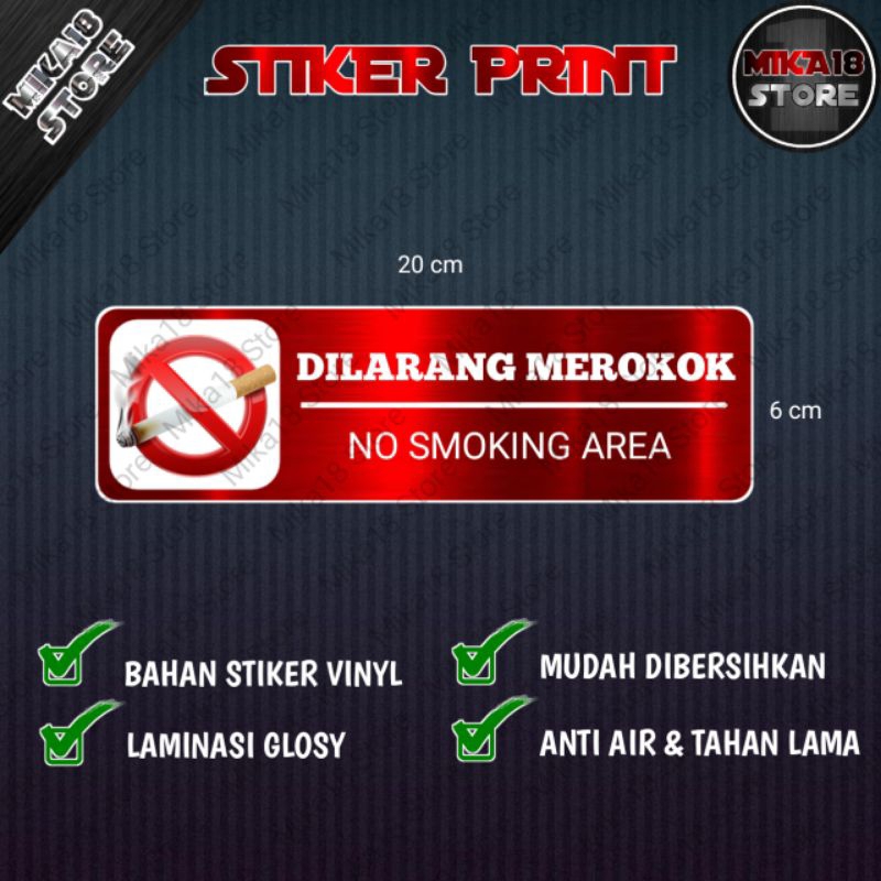

STIKER PRINT DILARANG MEROKOK