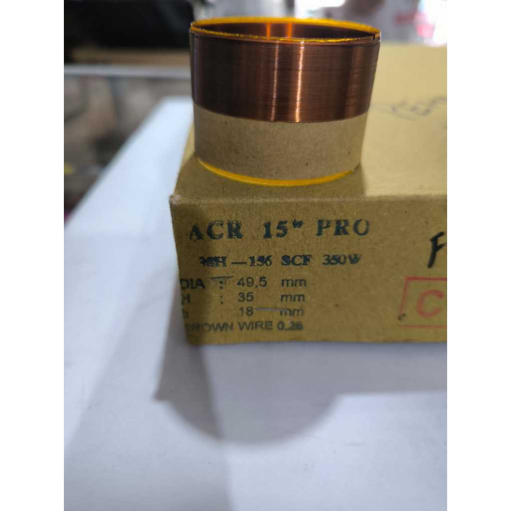 Spool Speaker Capton Diameter 49,5mm (2inc) ACR 15" Pro 15400/ Spool Voice Coil 49,5mm (2inc) / CAPT