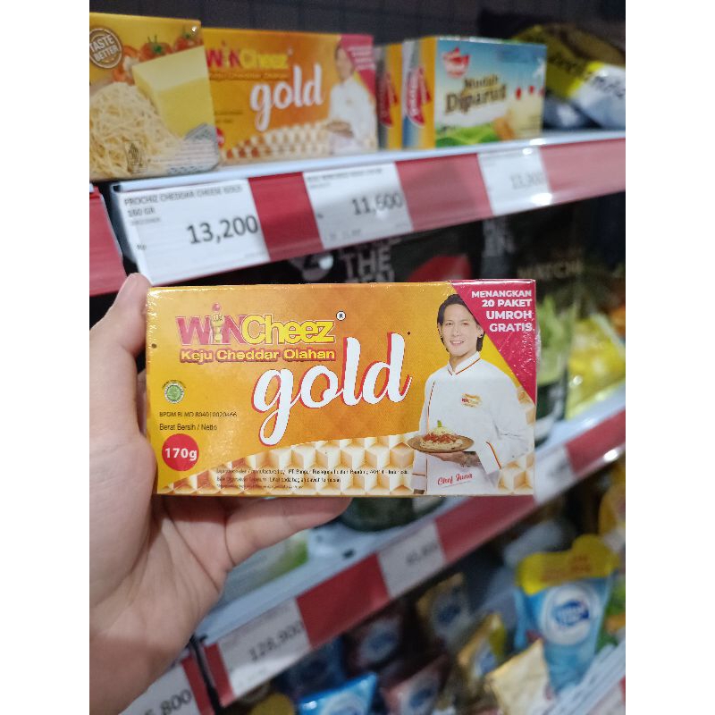 

[ 170 GRAM ] Keju Wincheez Gold Cheddar 170 Gram
