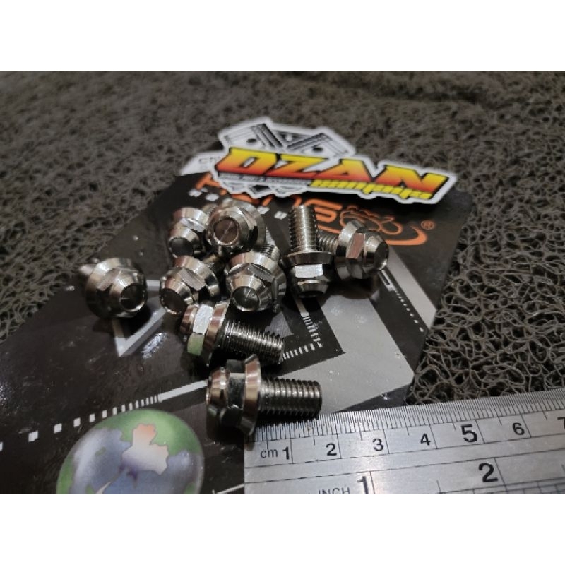 baut m8x15 stainless CNC BOWL Heng baut 12 panjang 15mm