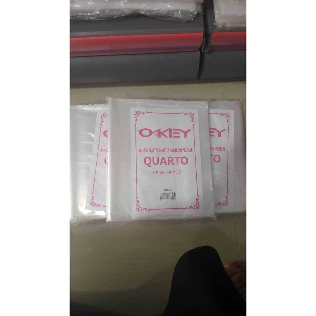 

SAMPUL BUKU TULIS DENGAN PEREKAT OKEY 60 PCS