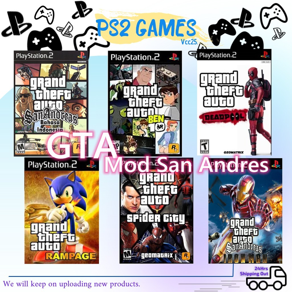 Kaset PS2 Gta San Andreas Mod Colection