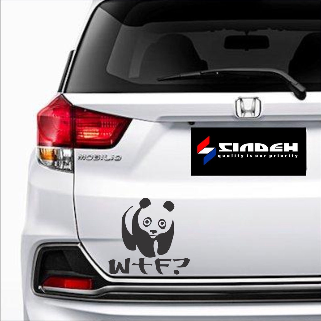 

SINDEH GRAPHICA CUTTING STICKER CUTE PANDA ANGRY WTF STIKER PANDA MARAH HERAN LUCU KEREN